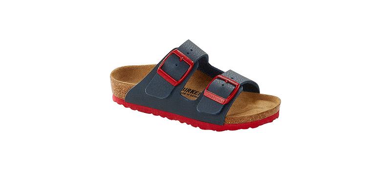 Arizona Birkenstock Birko-flor Narrow Detske Modre Červené | SK 402QMA